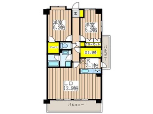 ＡＮＥＳＩＳ ＫＡＰＰＡ ＤＵＯの物件間取画像